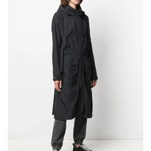 Moose Knuckles Long Length Hooded Black Coat Jacket Women’s Medium